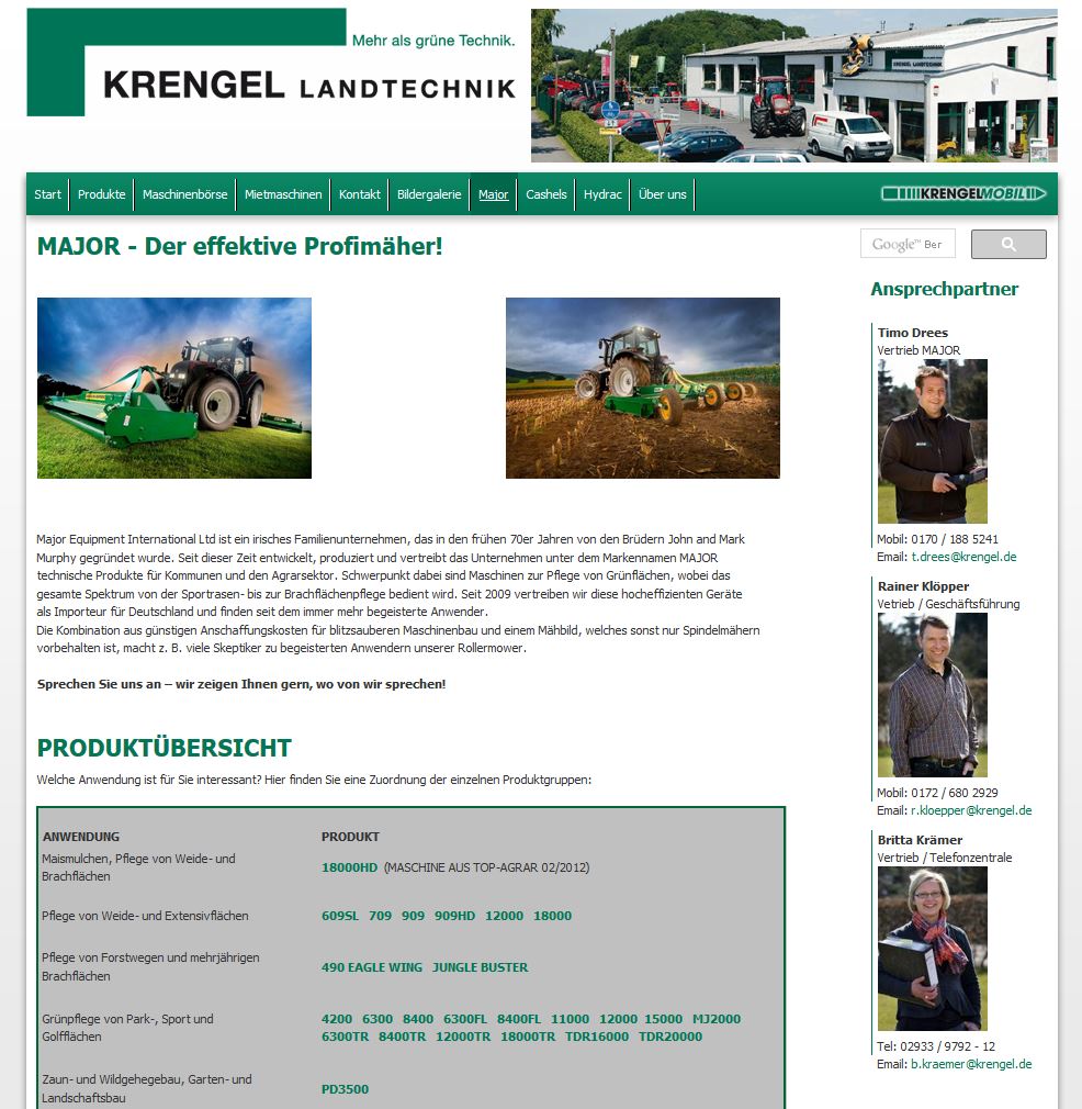 Krengel Landtechnik Homepage